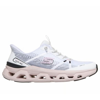 SKECHERS MUJER GLIDE STEP ALTUS 150516/WBPK BLANCA Y ROSA