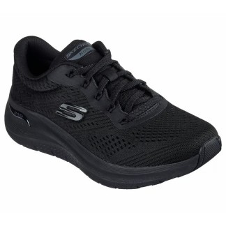 SKECHERS MUJER ARCH FIT  2.0 BIG LEAGUE 150051/BBK NEGRA
