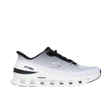 SKECHERS HOMBRE ARCH FIT GLIDE STEP 233110/WBK BLANCA Y NEGRA