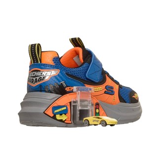 ZAPATILLA SKECHERS GARAGE NIÑO 402150L/BBOR AZUL Y NARANJA