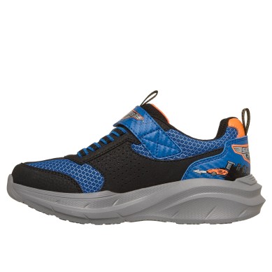 ZAPATILLA SKECHERS GARAGE NIÑO 402150L/BBOR AZUL Y NARANJA