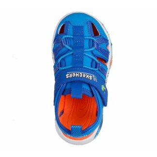 SANDALIAS CANGREJERA SKECHERS BEBE AZUL PLAY SCENE SPLASH 407041N-LTBL