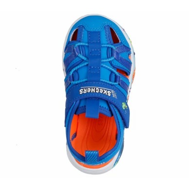SANDALIAS CANGREJERA SKECHERS BEBE AZUL PLAY SCENE SPLASH 407041N-LTBL
