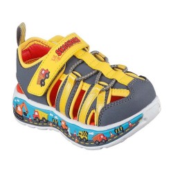 SANDALIAS CANGREJERA SKECHERS BEBE AMARILLA PLAY SCENE SPLASH 407041N-CCYL
