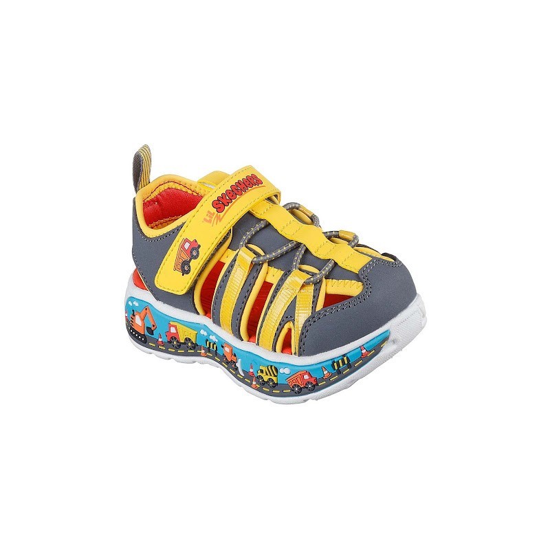 SANDALIAS CANGREJERA SKECHERS BEBE AMARILLA PLAY SCENE SPLASH 407041N-CCYL