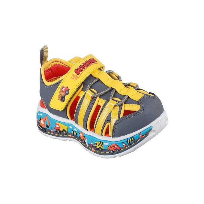 SANDALIAS CANGREJERA SKECHERS BEBE AMARILLA PLAY SCENE SPLASH 407041N-CCYL