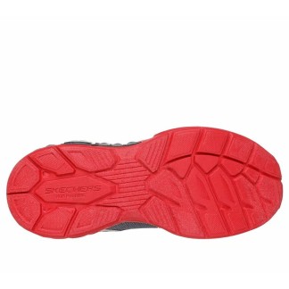 ZAPATILLA SKECHERS NIÑO GRIS Y ROJA LUCES STORM 3 400151L/GURD