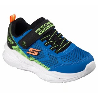 ZAPATILLA SKECHERS LUCES NIÑO AZUL METEOR 401490L/BLBK