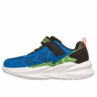 ZAPATILLA SKECHERS LUCES NIÑO AZUL METEOR 401490L/BLBK