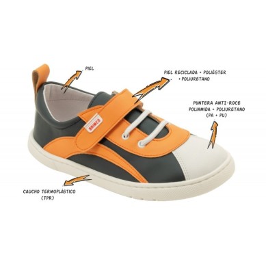 BRINCO TANDEM ZAPATILLA BEBE ROLER NARANJA 060073