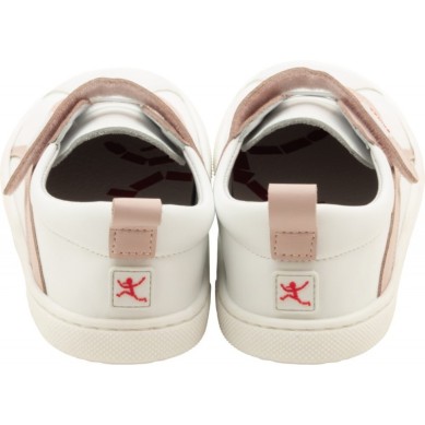 BRINCO BAREFOOT ZAPATILLA BEBE COMODAS BLANCA ROSA 060059