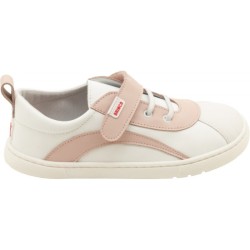 BRINCO BAREFOOT ZAPATILLA BEBE COMODAS BLANCA ROSA 060059