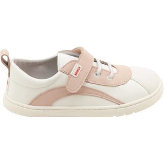 BRINCO BAREFOOT ZAPATILLA NIÑA COMODAS BLANCA 6ROSA 060059