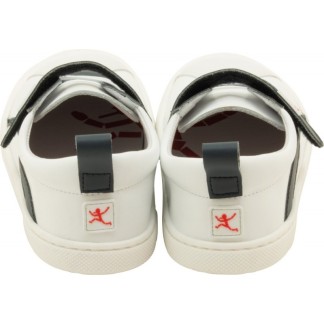 BRINCO BAREFOOT ZAPATILLAS NIÑO COMODAS BLANCA AZUL 060042