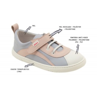 BRINCO BAREFOOT ZAPATILLAS NIÑO COMODAS LILA 060011