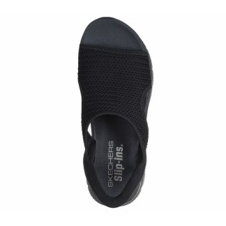 SKECHERS SWEETLY SLIP INS SANDALIAS MUJER COMODAS NEGRA 119519BBK