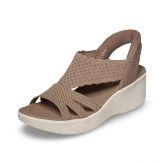SKECHERS SLIP INS SANDALIAS MUJER COMODAS MARRÓN 120012MOC