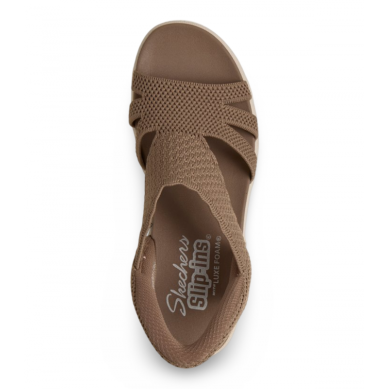 SKECHERS SLIP INS SANDALIAS MUJER COMODAS MARRÓN 120012MOC