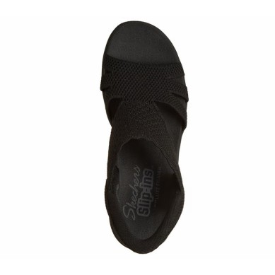 SKECHERS SLIP INS SANDALIAS MUJER COMODAS NEGRA120012BBK