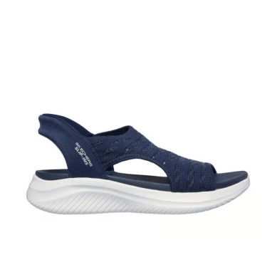 SKECHERS SLIP INS ULTRA FLEX SANDALIAS MUJER  COMODAS AZUL 119805NVY