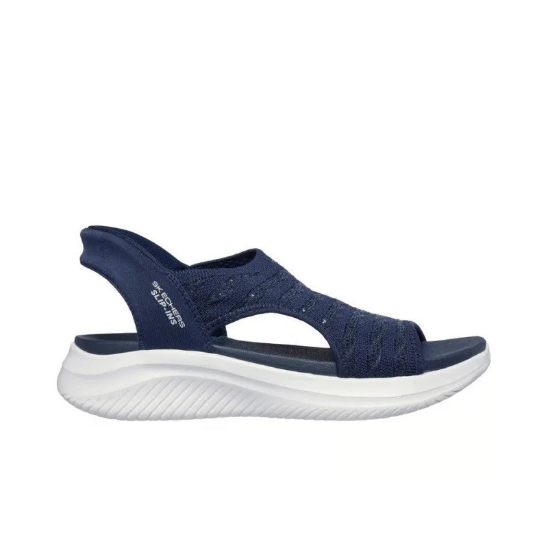 SKECHERS SLIP INS ULTRA FLEX SANDALIAS MUJER  COMODAS AZUL 119805NVY