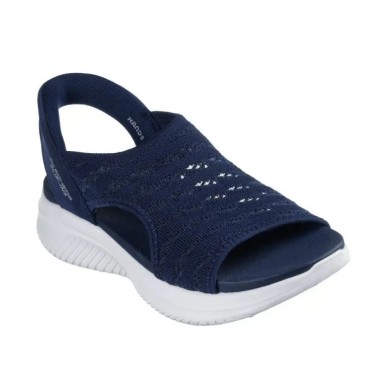 SKECHERS SLIP INS ULTRA FLEX SANDALIAS MUJER  COMODAS AZUL 119805NVY