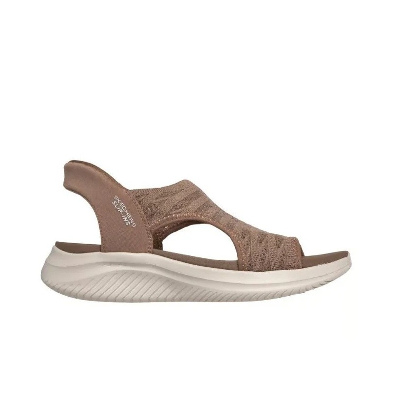SKECHERS SLIP INS ULTRA FLEX SANDALIAS MUJER  COMODAS MARRÓN119805MOC