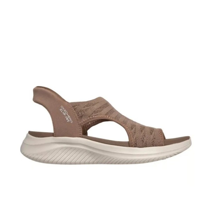 SKECHERS SLIP INS ULTRA FLEX SANDALIAS MUJER  COMODAS MARRÓN119805MOC