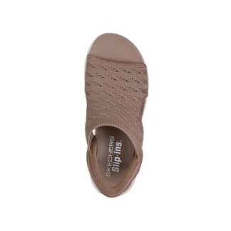 SKECHERS SLIP INS ULTRA FLEX SANDALIAS MUJER  COMODAS MARRÓN119805MOC