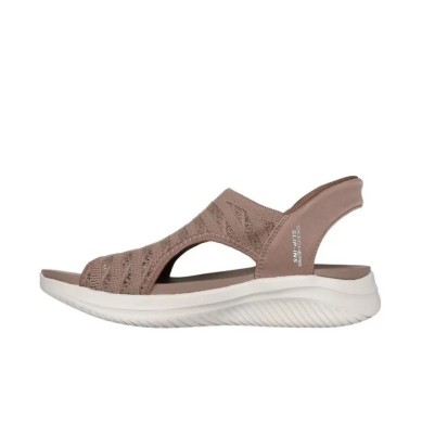 SKECHERS SLIP INS ULTRA FLEX SANDALIAS MUJER  COMODAS MARRÓN119805MOC