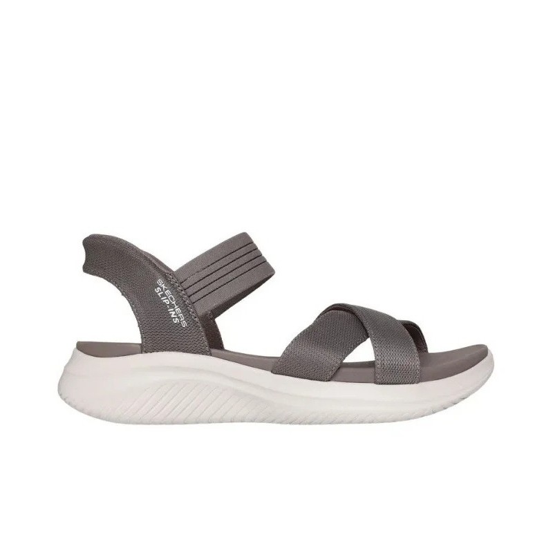 SKECHERS NEVER SLIP INS SANDALIAS MUJER COMODAS GRIS 119975DKTP