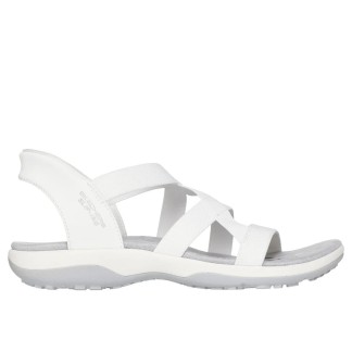 SANDALIA SKECHERS MUJER SLIP-INS 163460/WHT BLANCA