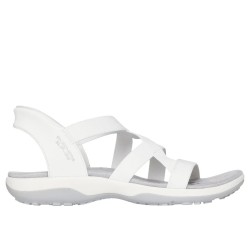 SANDALIA SKECHERS MUJER SLIP-INS 163460/WHT BLANCA