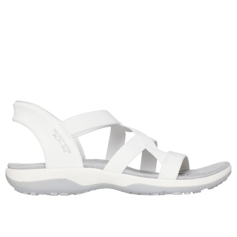 SANDALIA SKECHERS MUJER SLIP-INS 163460/WHT BLANCA