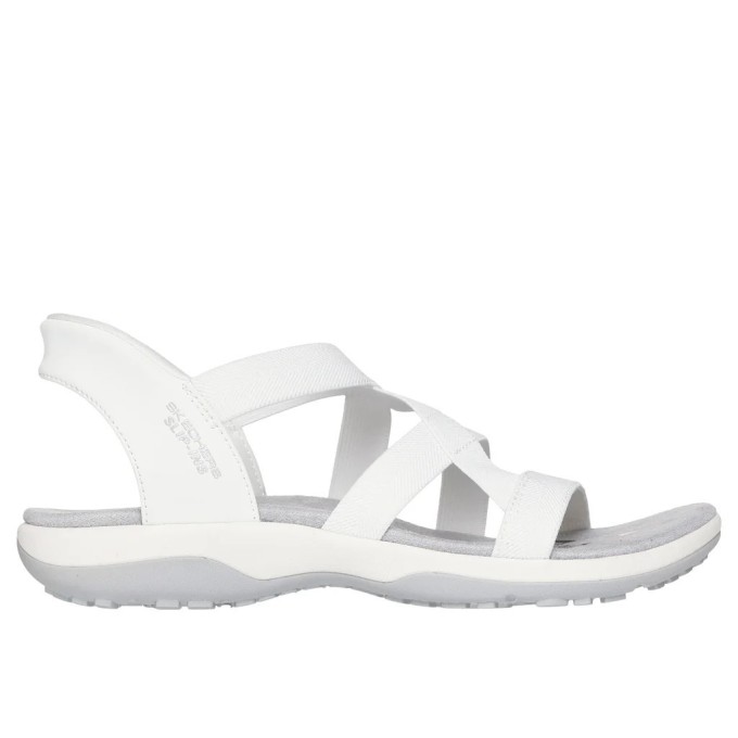 SANDALIA SKECHERS MUJER SLIP-INS 163460/WHT BLANCA