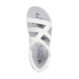 SANDALIA SKECHERS MUJER SLIP-INS 163460/WHT BLANCA