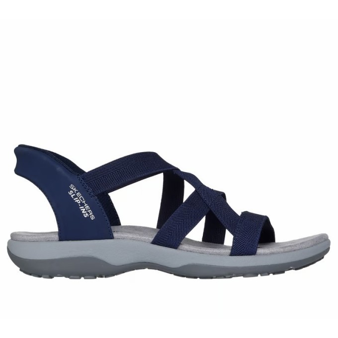SANDALIA SKECHERS MUJER SLIP-INS 163460/NVY MARINO