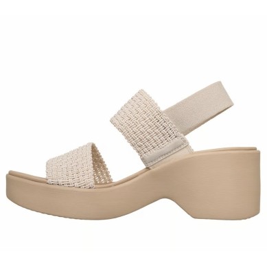 SKECHERS LUXE CALI SANDALIAS MUJER COMODAS BLANCAS 119413 OFWT