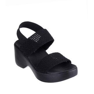SKECHERS LUXE CALI SANDALIAS MUJER COMODAS NEGRA 119413 BBK