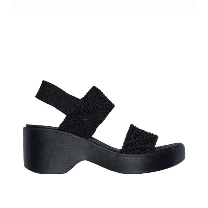 SKECHERS LUXE CALI SANDALIAS MUJER COMODAS NEGRA 119413 BBK