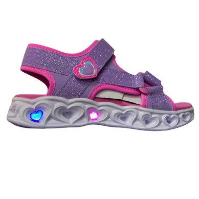 SKECHERS SUGAR SPARKS SANDALIAS NIÑA COMODA ROSA 303104L LVPK