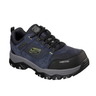 Skechers Greetah Zapatillas Seguridad Hombre Puntera Acero Azul Marino 77183EC NVBK