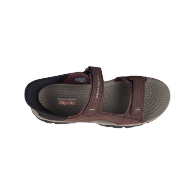 SKECHERS SLIP-INS TRESMEN SANDALIAS HOMBRE SIN MANOS MARRÓN 205289 CHOC