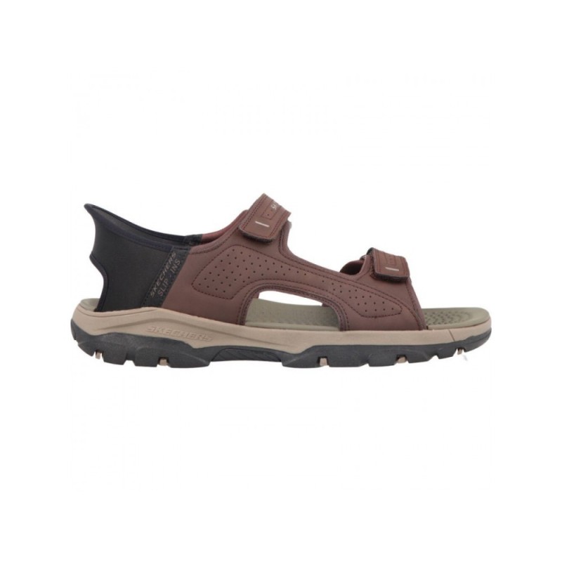 SKECHERS SLIP-INS TRESMEN SANDALIAS HOMBRE SIN MANOS MARRÓN 205289 CHOC