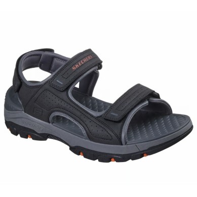 SKECHERS TRESMEN SANDALIAS HOMBRE  COMODAS NEGRA 204105BLK