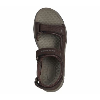 SKECHERS TRESMEN SANDALIAS HOMBRE COMODAS MARRÓN 204105CHOC