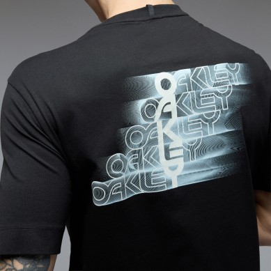 OAKLEY STACKED FLOW TEE CAMISETA HOMBRE NEGRA STACKED FLOW TEE FOA407928
