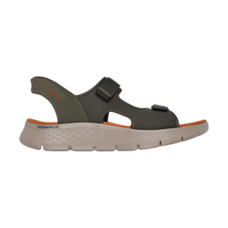 SANDALIAS SKECHERS SLIP-INS HOMBRE GO WALK FLEX-NO MANOS 229210/OLV VERDE
