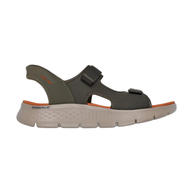 SANDALIAS SKECHERS SLIP-INS HOMBRE GO WALK FLEX-NO MANOS 229210/OLV VERDE
