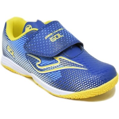 JOMA GOL FUTBOL SALA NIÑO JR 2603 AZUL Y AMARILLA ( BALÓN DE REGALO)